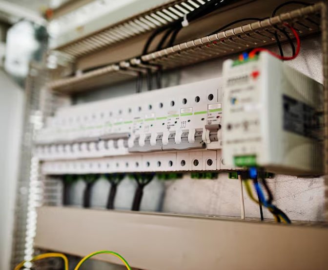 Industrial electrical switchgear installation